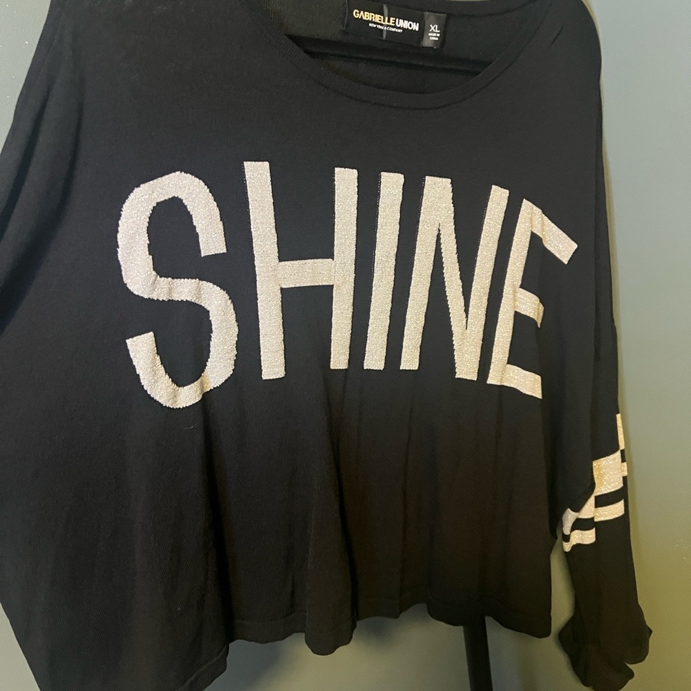 Gabrielle Union Black Shine Sweater - Picture 7 of 7